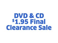DVD & CD $1.95 Final Clearance Sale